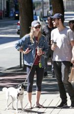 MELISSA BENOIST and Chris Wood Walks Their Dogs on National Dog Day in Vancouver 08/26/2017