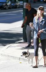 MELISSA BENOIST and Chris Wood Walks Their Dogs on National Dog Day in Vancouver 08/26/2017