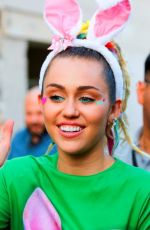 MILEY CYRUS Arrives at Jimmy Kimmel Live in Los Angeles 08/26/2017