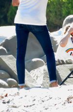 MILEY CYRUS on the Set of a Photoshoot for The Voice in Malibu 08/10/2017