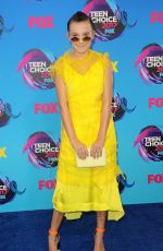 MILLIE BOBBY BROWN at Teen Choice Awards 2017 in Los Angeles 08/13/2017