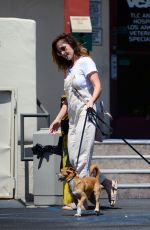 MINKA KELLY Leaves Local Vets with Her Dogs in West Hollywood 08/24/2017
