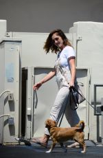 MINKA KELLY Leaves Local Vets with Her Dogs in West Hollywood 08/24/2017