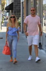 MORGAN STEWART and Brendan Fitzpatrick Out Shopping in Beverly Hills 08/05/2017