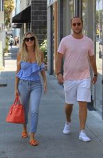 MORGAN STEWART and Brendan Fitzpatrick Out Shopping in Beverly Hills 08/05/2017