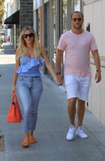 MORGAN STEWART and Brendan Fitzpatrick Out Shopping in Beverly Hills 08/05/2017