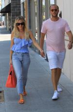 MORGAN STEWART and Brendan Fitzpatrick Out Shopping in Beverly Hills 08/05/2017