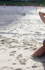 NADEA VOLIANOVA in Bikini on the Set of a Photoshoot on Miami Beach 07/15/2017
