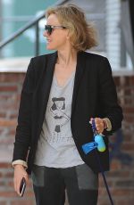 NAOMI WATTS Walks Her Dog Bob Out in New York 08/10/2017