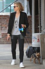 NAOMI WATTS Walks Her Dog Bob Out in New York 08/10/2017