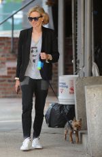 NAOMI WATTS Walks Her Dog Bob Out in New York 08/10/2017