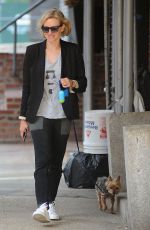 NAOMI WATTS Walks Her Dog Bob Out in New York 08/10/2017