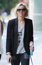NAOMI WATTS Walks Her Dog Bob Out in New York 08/10/2017