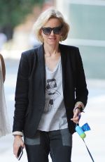 NAOMI WATTS Walks Her Dog Bob Out in New York 08/10/2017