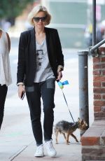 NAOMI WATTS Walks Her Dog Bob Out in New York 08/10/2017