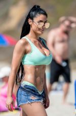 NATALIE EVA MARIE in Bikini on the Set of a Photoshoot on Laguna Beach 08/16/2017