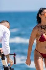NATALIE EVA MARIE in Bikini on the Set of a Photoshoot on Laguna Beach 08/16/2017