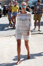 NATASHA POLY on Vacation in Mykonos 08/17/2017