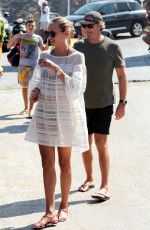 NATASHA POLY on Vacation in Mykonos 08/17/2017