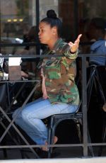 NIA LONG Out for Lunch at Joan