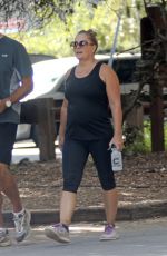 NICOLE EGGERT Out Hiking at Fryman Canyon in Los Angeles 08/15/2017