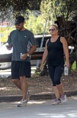 NICOLE EGGERT Out Hiking at Fryman Canyon in Los Angeles 08/15/2017