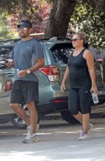 NICOLE EGGERT Out Hiking at Fryman Canyon in Los Angeles 08/15/2017
