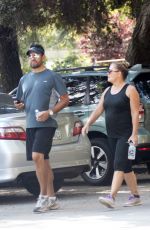 NICOLE EGGERT Out Hiking at Fryman Canyon in Los Angeles 08/15/2017