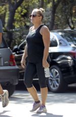 NICOLE EGGERT Out Hiking at Fryman Canyon in Los Angeles 08/15/2017