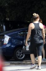 NICOLE EGGERT Out Hiking at Fryman Canyon in Los Angeles 08/15/2017