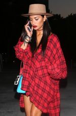 NICOLE SCHERZINGER Arrives at Ed Sheeran Concert in Los Angeles 08/11/2017