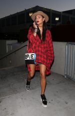 NICOLE SCHERZINGER Arrives at Ed Sheeran Concert in Los Angeles 08/11/2017