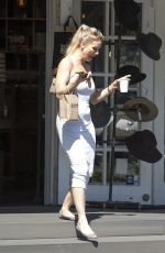 NICOLETTE SHERIDAN Out for Coffee in Calabasas 08/08/2017