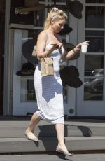 NICOLETTE SHERIDAN Out for Coffee in Calabasas 08/08/2017