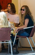 NINA AGDAL Out for Lunch at Cipriani in New York 08/23/2017