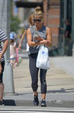 NINA AGDAL Out Shopping in New York 08/10/2017