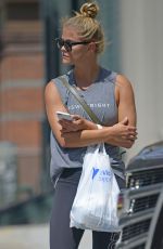 NINA AGDAL Out Shopping in New York 08/10/2017