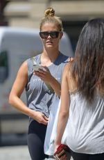 NINA AGDAL Out Shopping in New York 08/10/2017