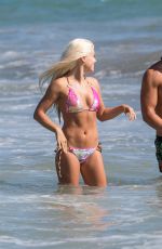 OKSANA PLATERO in Bikini at Malibu Beach 08/03/2017