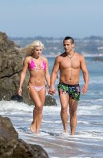 OKSANA PLATERO in Bikini at Malibu Beach 08/03/2017