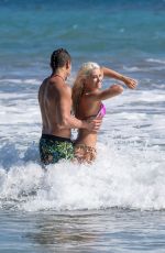 OKSANA PLATERO in Bikini at Malibu Beach 08/03/2017