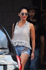 OLIVIA MUNN Arrives on the Set of The Buddy Games in Vancouver 08/14/2017
