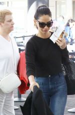 OLIVIA MUNN in Jeans at Los Angeles International Airport 08/08/2017