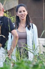 OLIVIA MUNN on the Set of Six, Season 2 at a Farm in Vancouver 08/10/2017