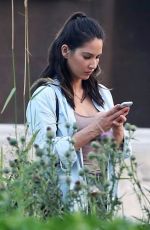 OLIVIA MUNN on the Set of Six, Season 2 at a Farm in Vancouver 08/10/2017