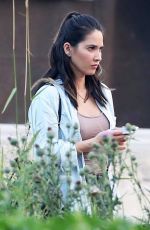 OLIVIA MUNN on the Set of Six, Season 2 at a Farm in Vancouver 08/10/2017