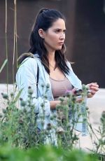OLIVIA MUNN on the Set of Six, Season 2 at a Farm in Vancouver 08/10/2017
