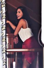 OLIVIA MUNN on the Set of The Buddy Games in Vancouver 08/15/2017
