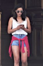 OLIVIA MUNN on the Set of The Buddy Games in Vancouver 08/15/2017