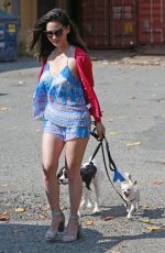 OLIVIA MUNN Out with Her Dogs in Burnaby 08/12/2017